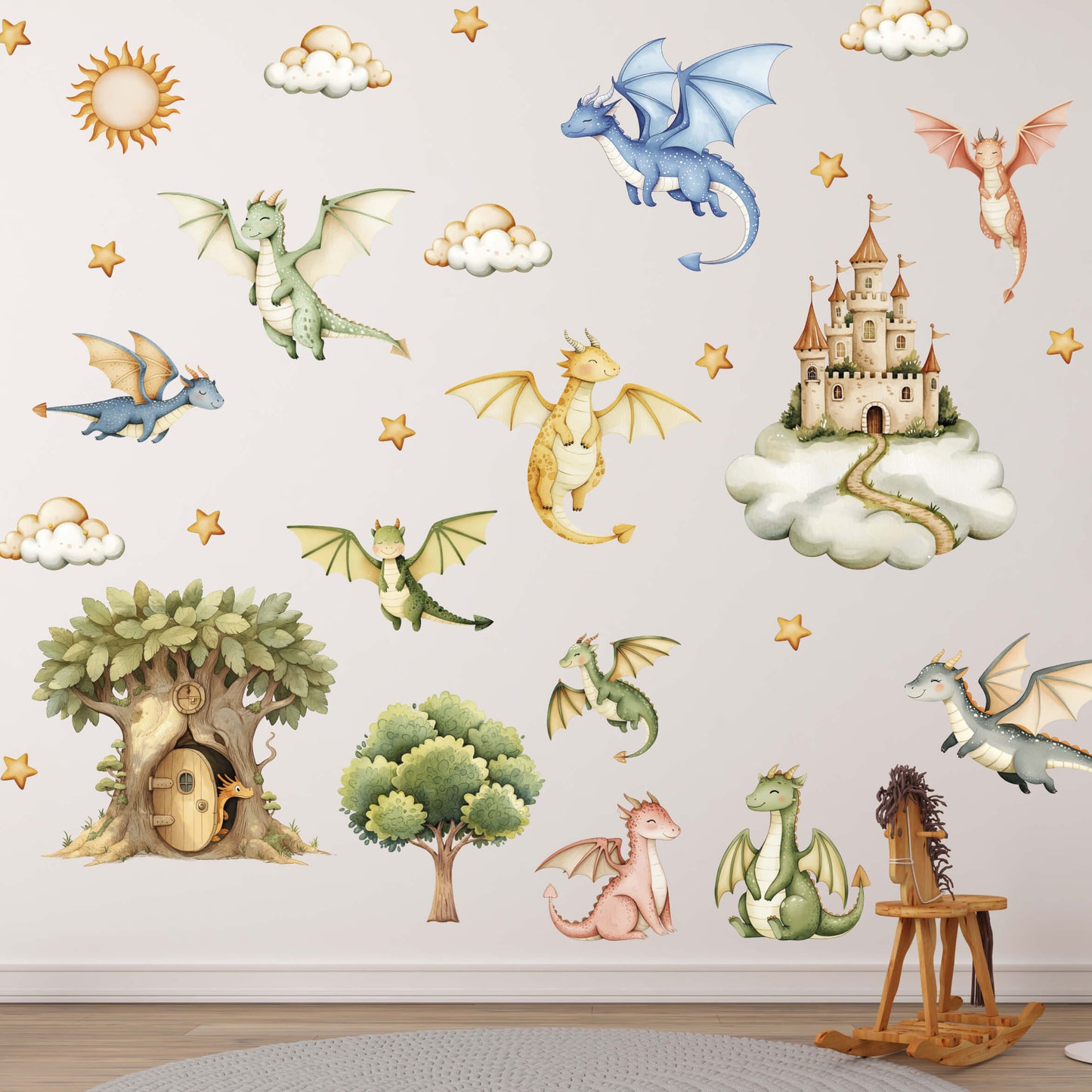 Dragons Wall decals 44.3