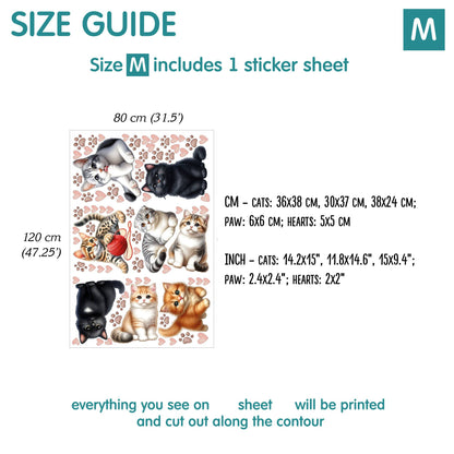 Cats Wall Decals 4.0