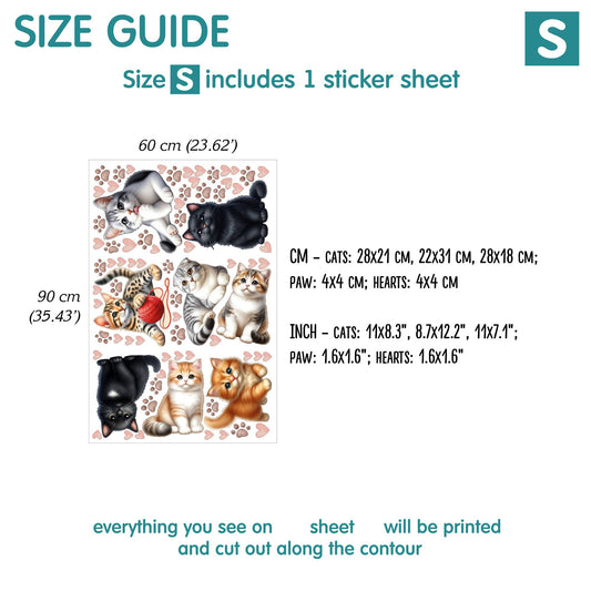 Cats Wall Decals 4.0
