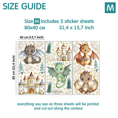 Dragons Wall Decals 14.4