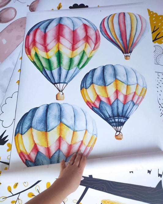 Hot Air Balloon Wall Decals 2.12
