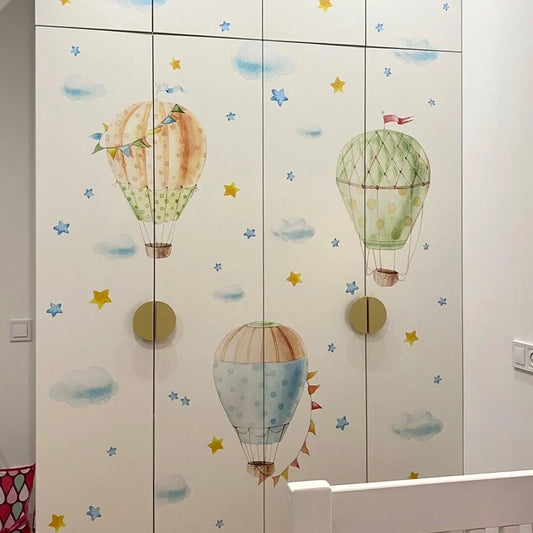 Hot air balloon Wall Decals 1.14