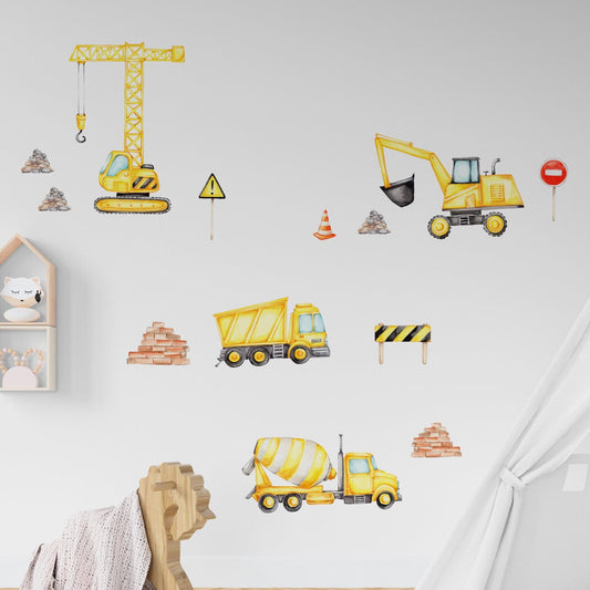 Construction Wall decals