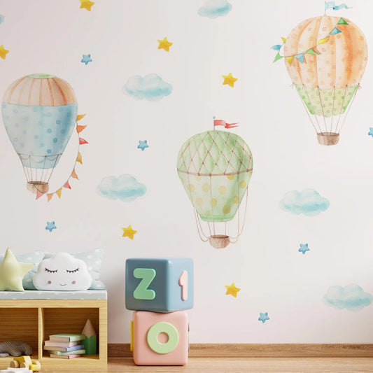 Hot air balloon Wall Decals 1.14