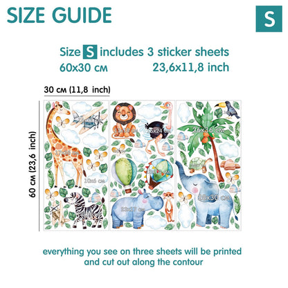Savanna Wall Decals 14.8