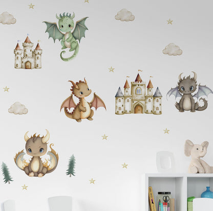 Dragons Wall Decals 14.4