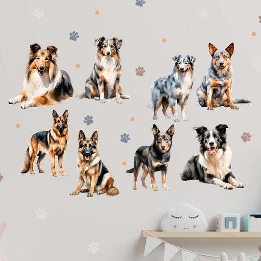 Dogs Wall Decals 9.7