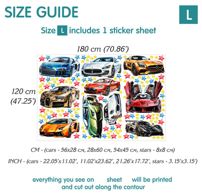 Cars Wall Decals 11.8