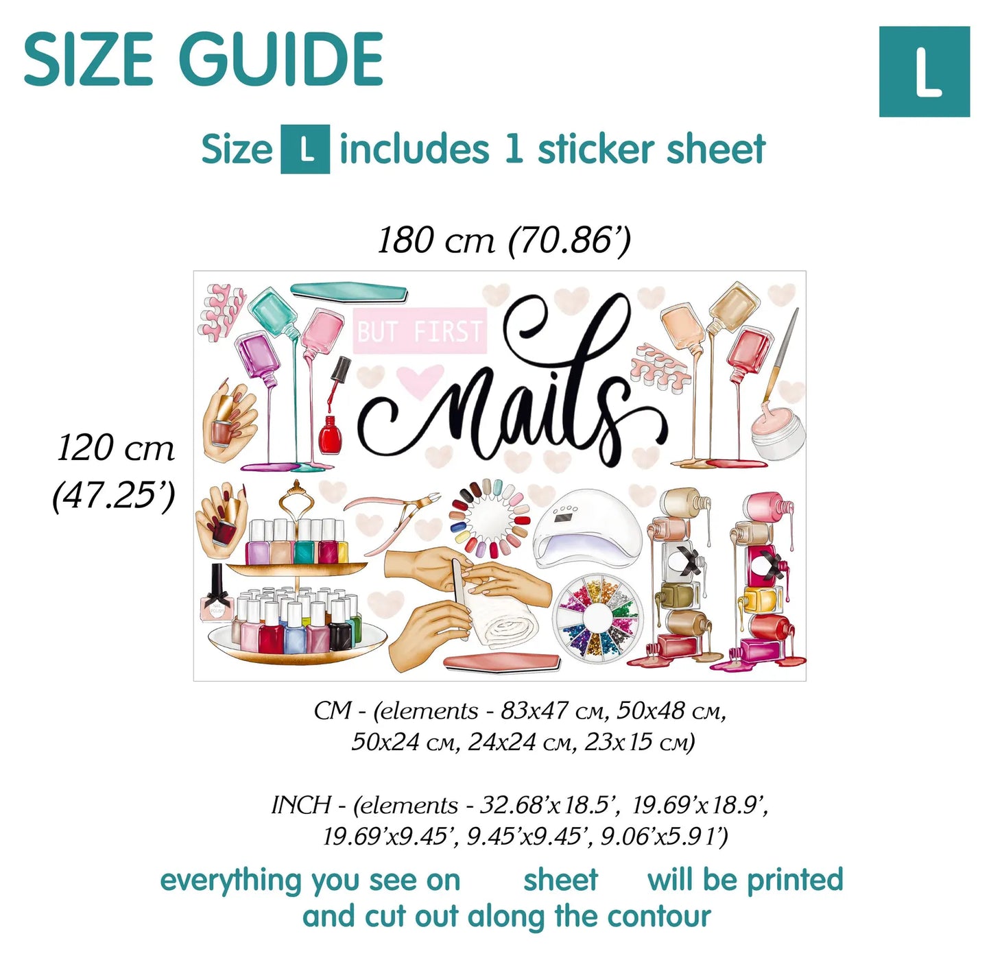 Manicure Wall Decals