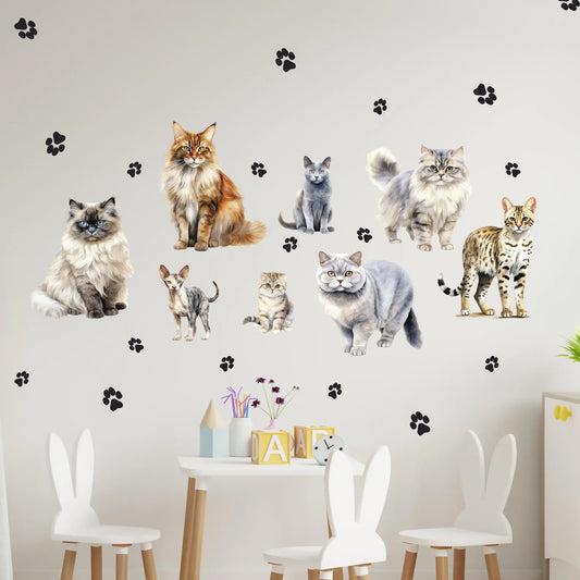 Cats Wall Decals 6.0