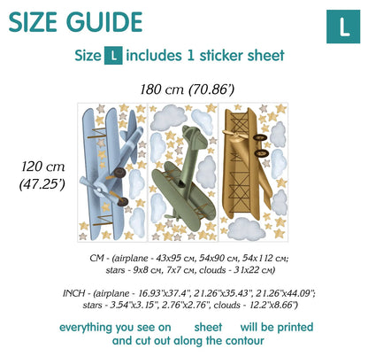 Airplane  Wall Decals 6.12