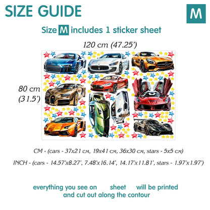 Cars Wall Decals 11.8