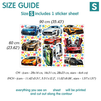 Cars Wall Decals 11.8