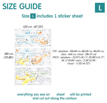 Airplane Wall Decals 1.26