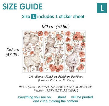 Llama Wall Decals