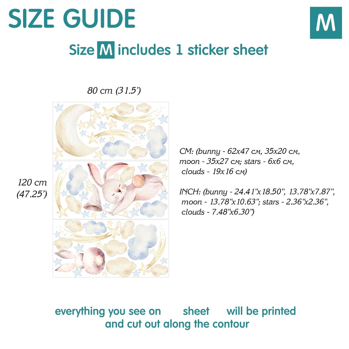 Bunnies Wall Decals 2.21