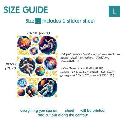 Space Wall Decals 16.0