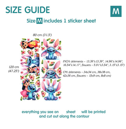 Stitch & Angel Wall Decals