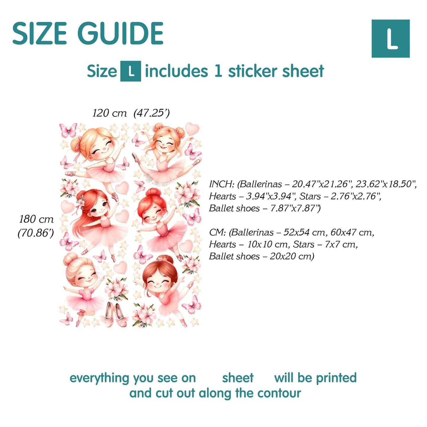 Ballerina Wall Decals