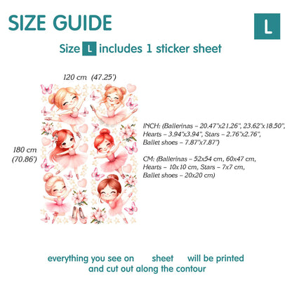 Ballerina Wall Decals