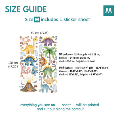 Dino Wall Decals 54.0