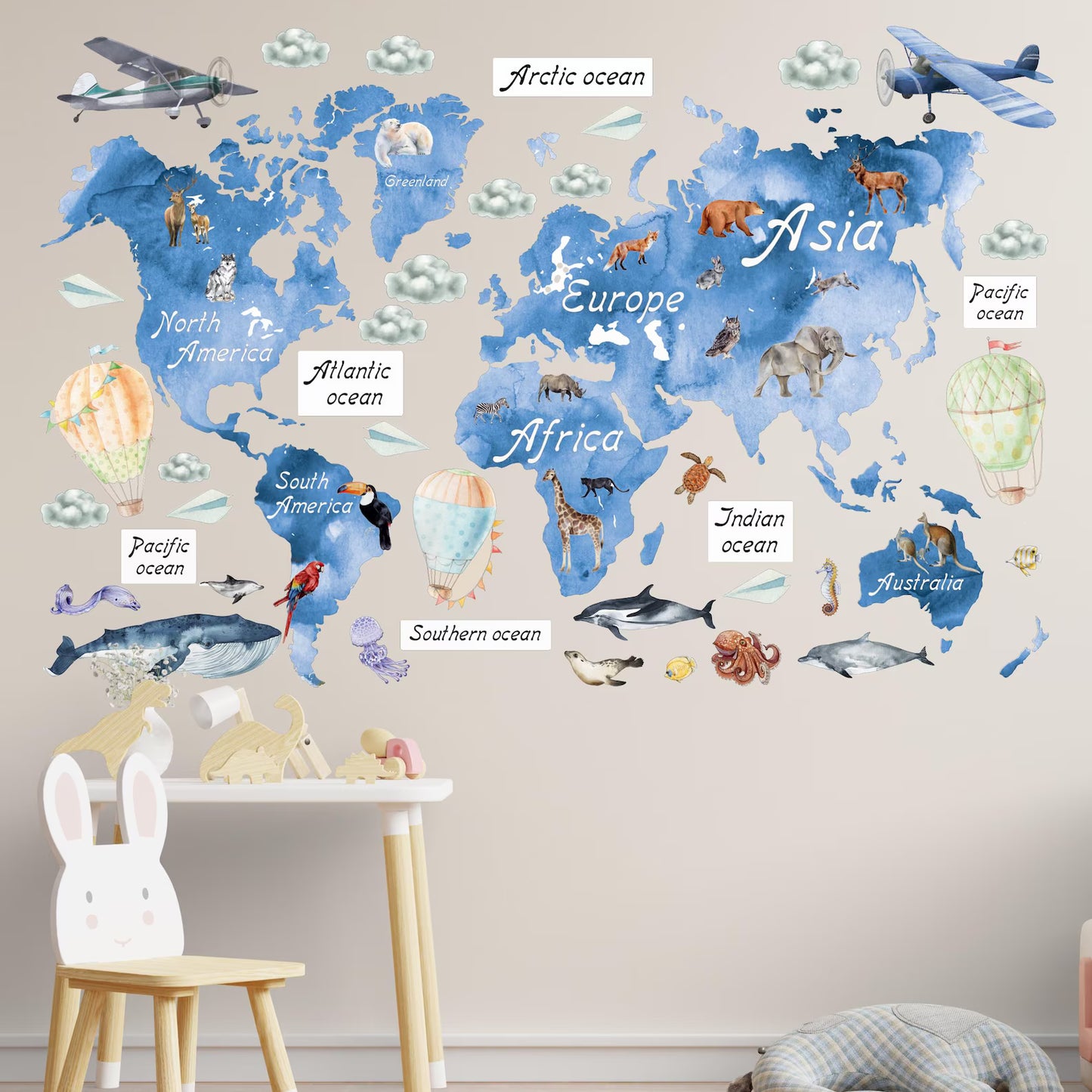 Map Wall Decals (3.0)