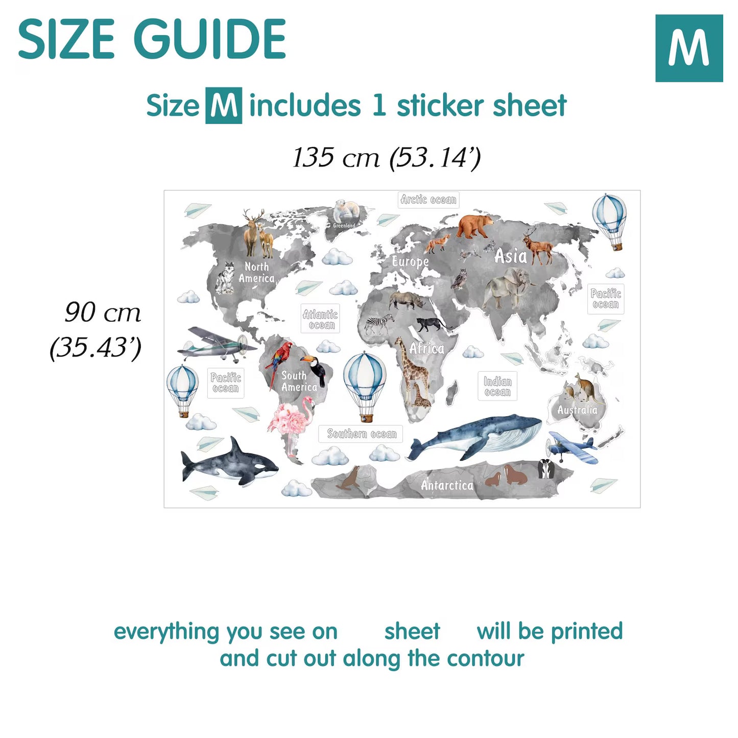 Map Wall Decals (2.0)