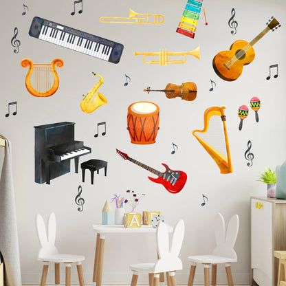 Musical Instruments Wall Decals