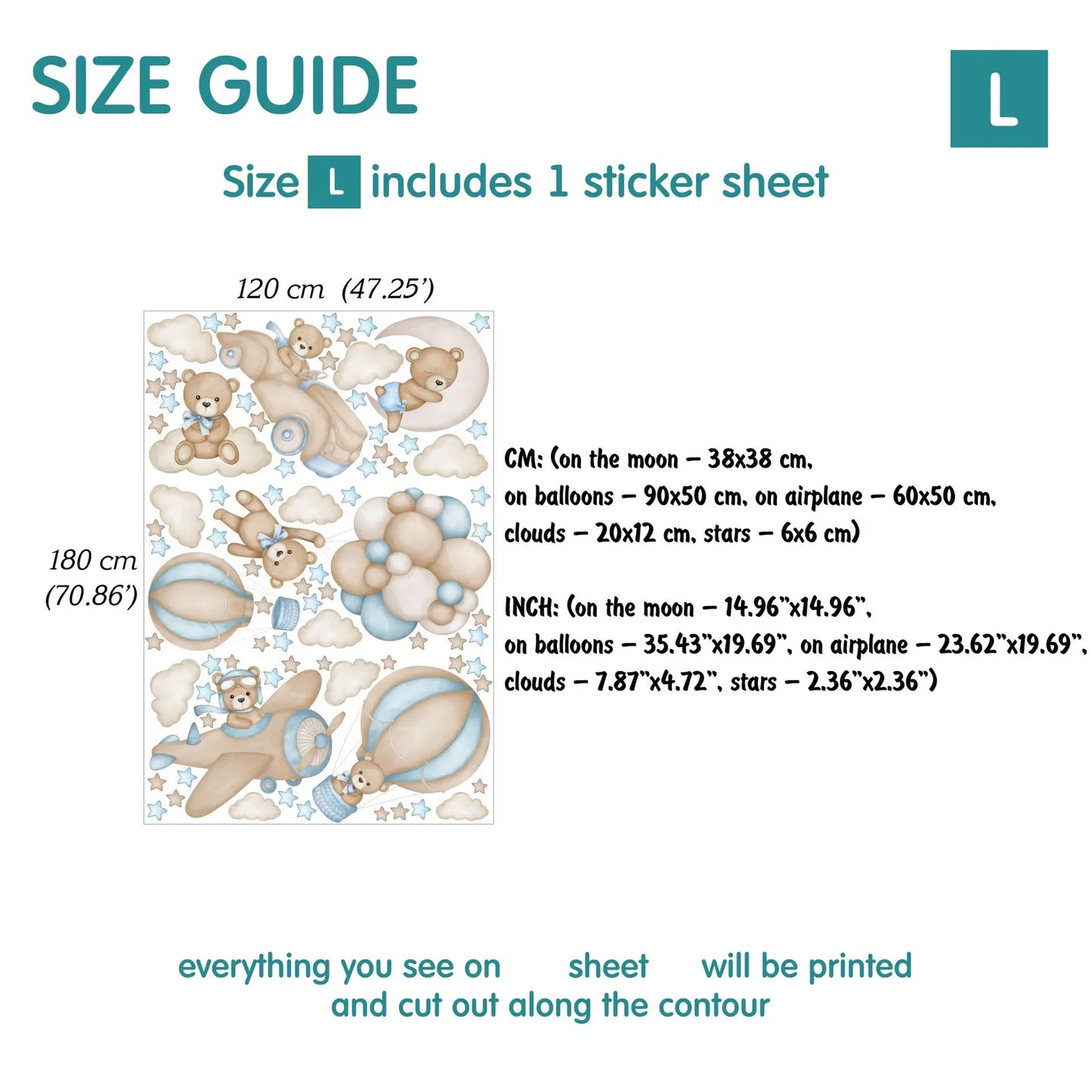Bears Wall Decals 11.71