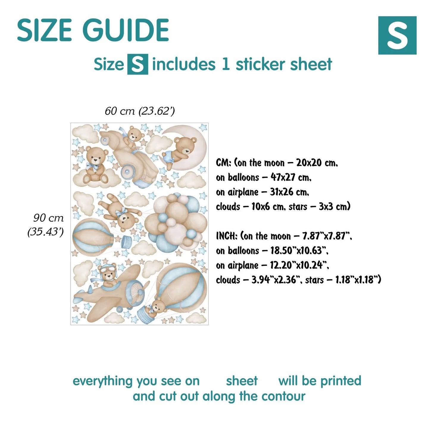 Bears Wall Decals 11.71