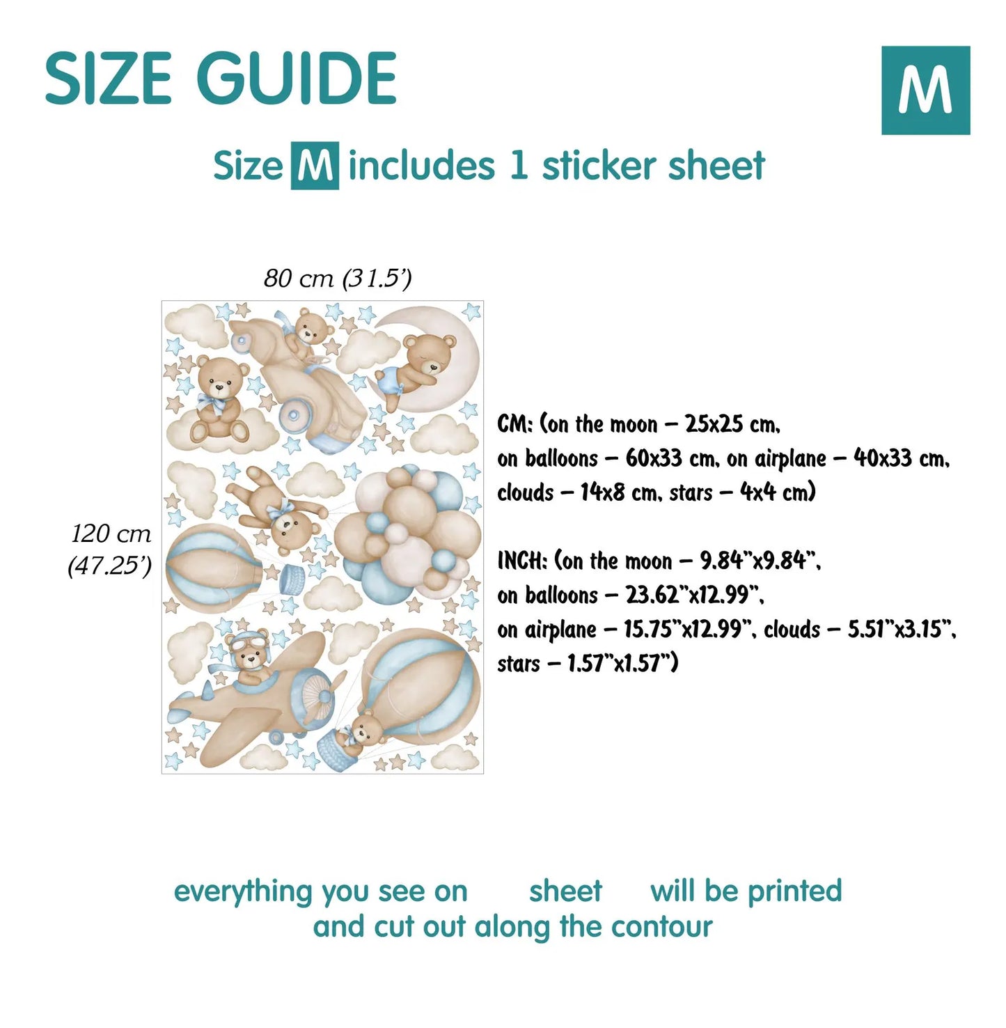 Bears Wall Decals 11.71