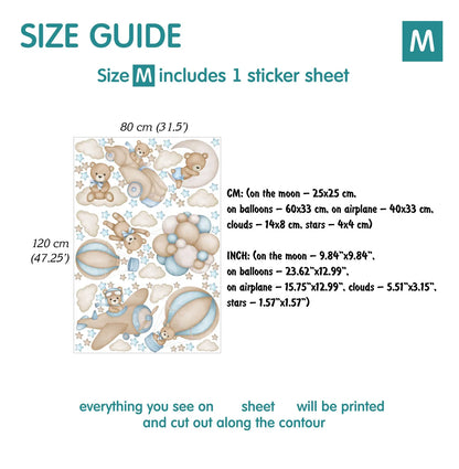 Bears Wall Decals 11.71