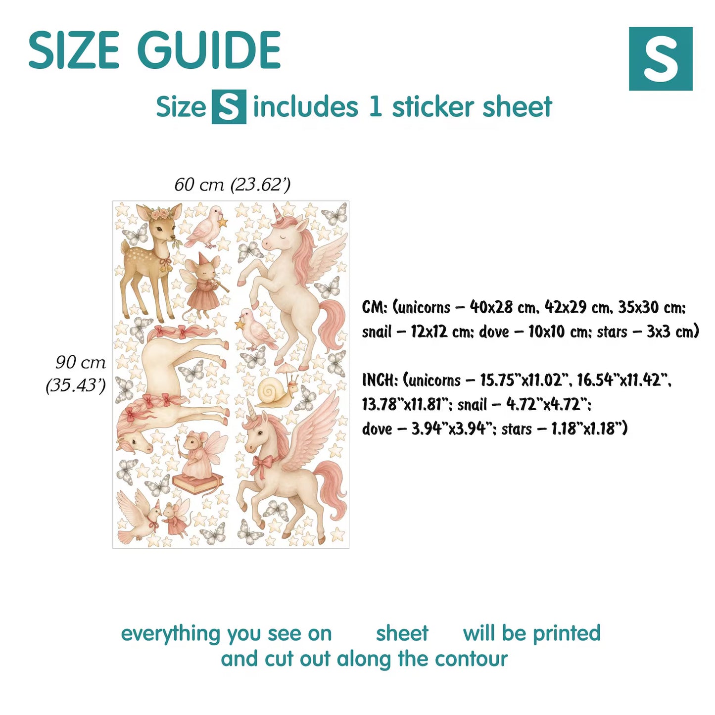 Fairy tale Wall Decals (13.0)