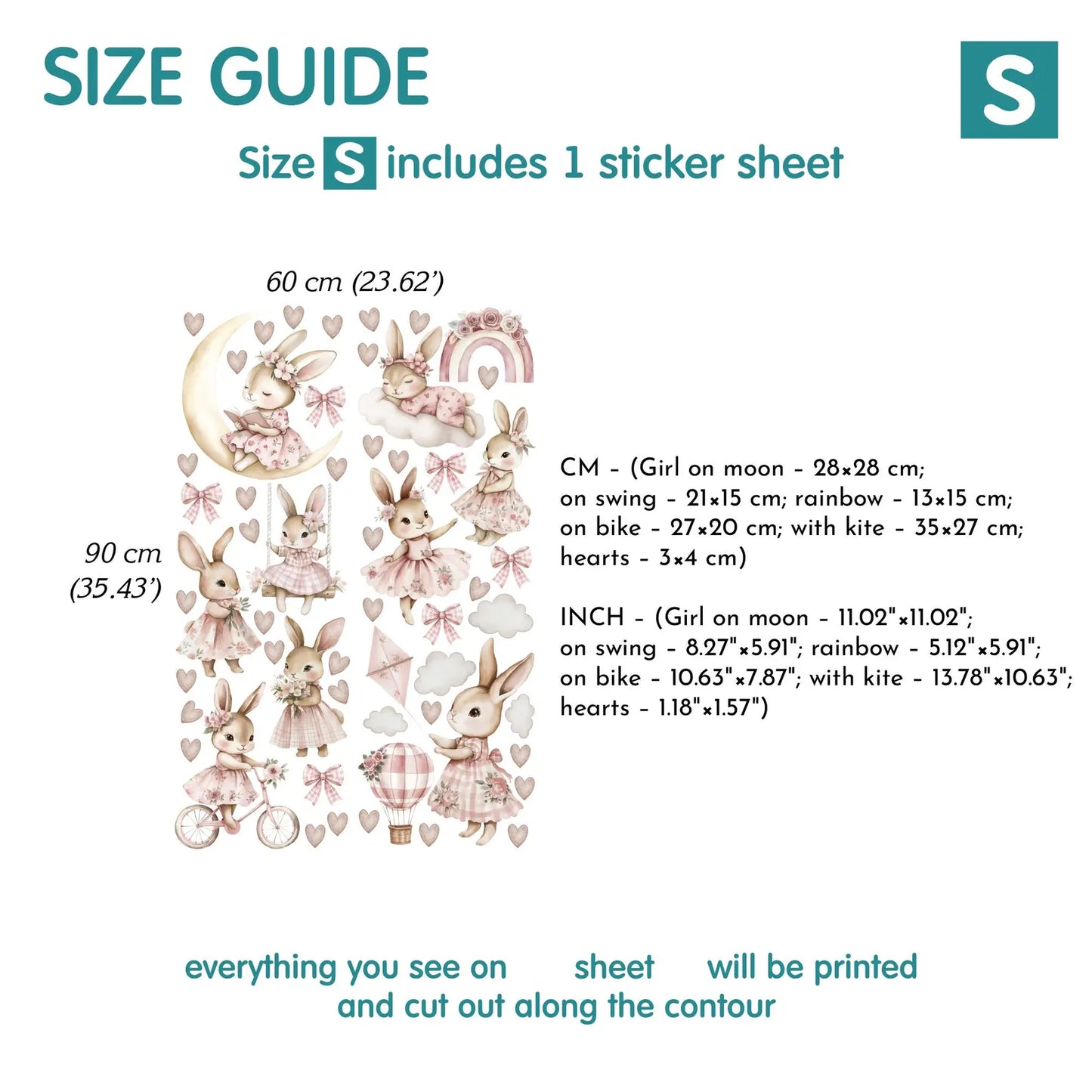Bunny Wall Decals 1.29