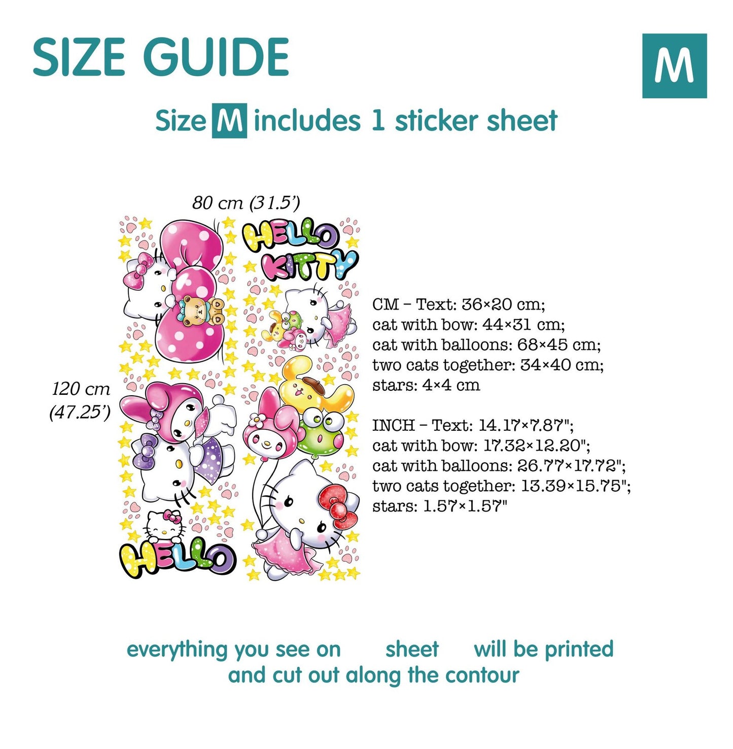 Cats Animal Wall Decals 84.70