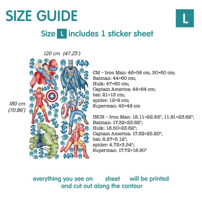 Superhero Wall Decal 1.22