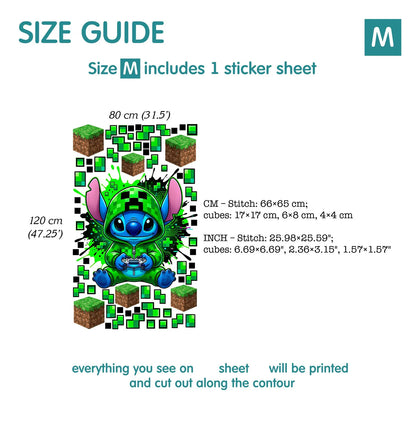 Stitch wall Decal 1.60