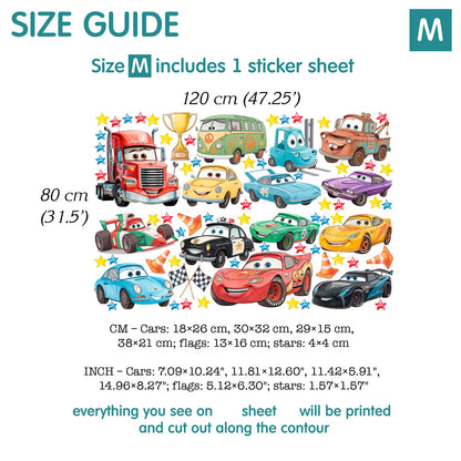 Cars Wall Decal 99.1