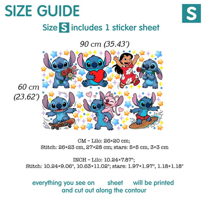 Stitch wall Decal 1.59