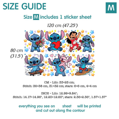 Stitch wall Decal 1.59