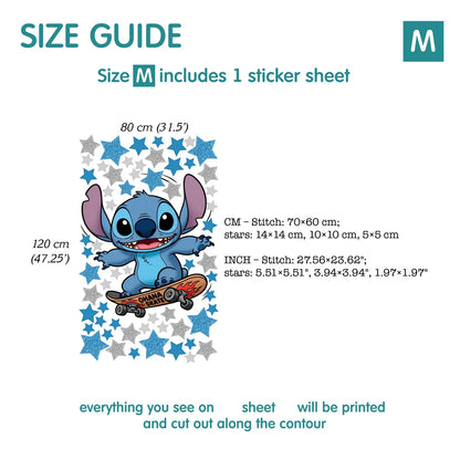 Stitch wall Decal 1.74