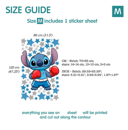 Stitch wall Decal 1.72