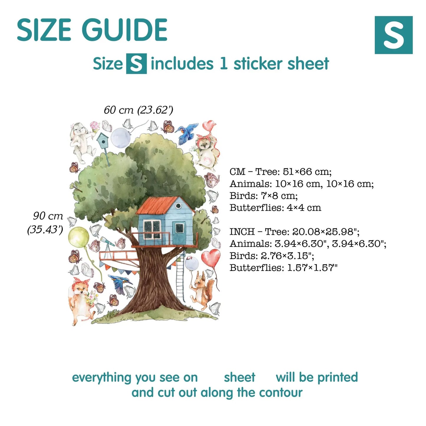 Tree House Wall Decal 1.4