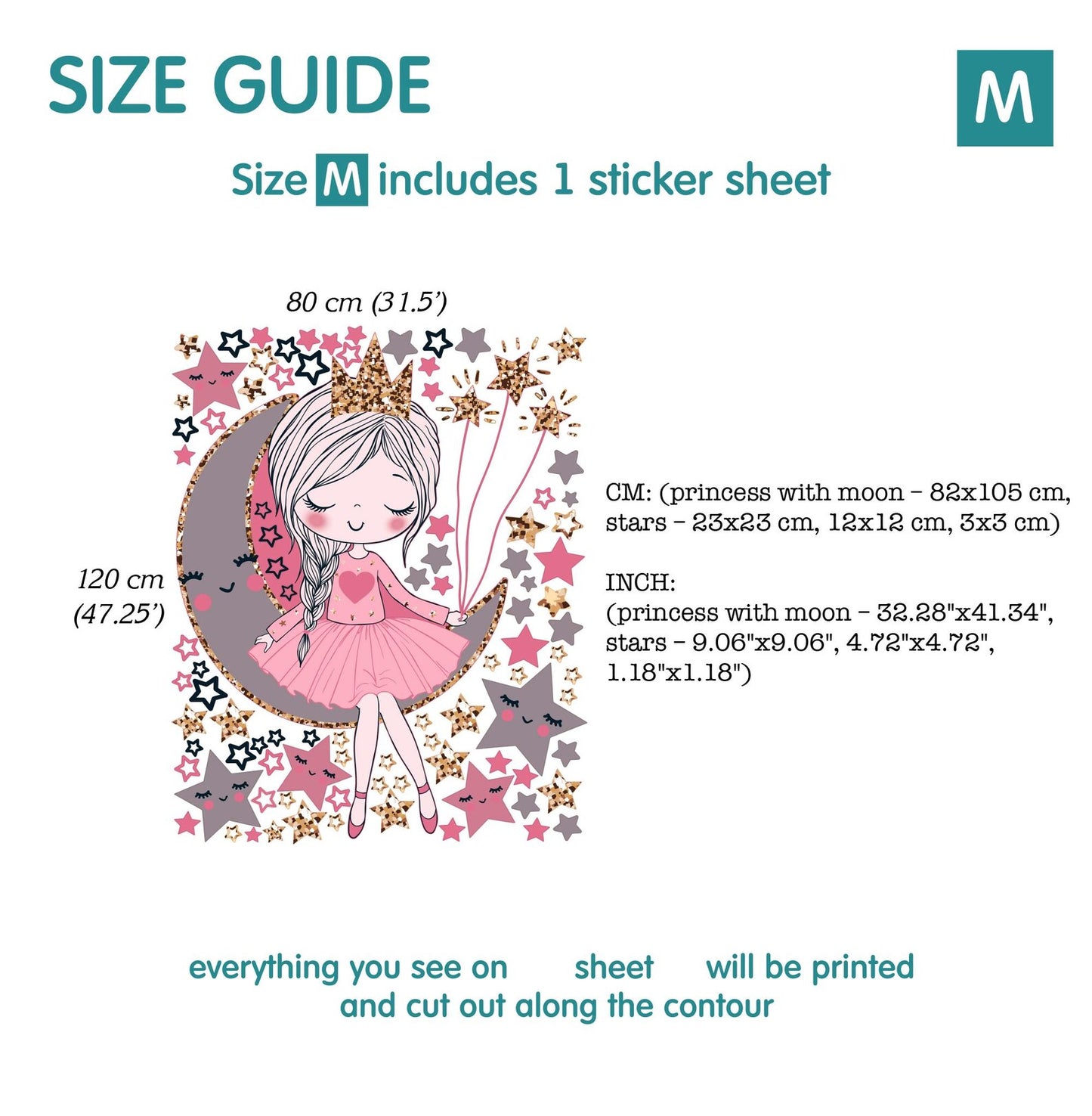 Princess Wall Decals 1.95