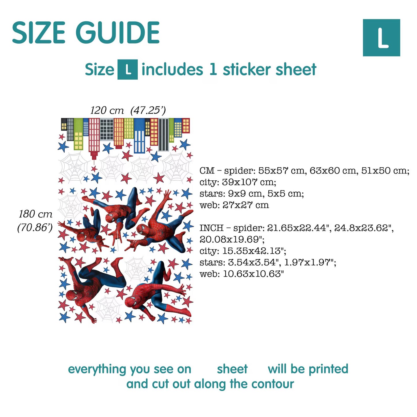 Superhero Wall Decal 1.18