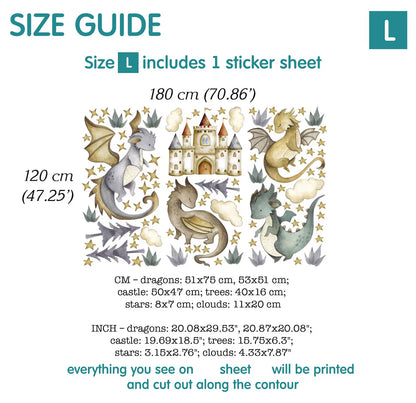 Dragons Wall decals 14.31