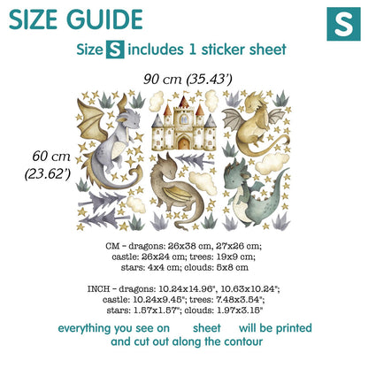 Dragons Wall decals 14.31