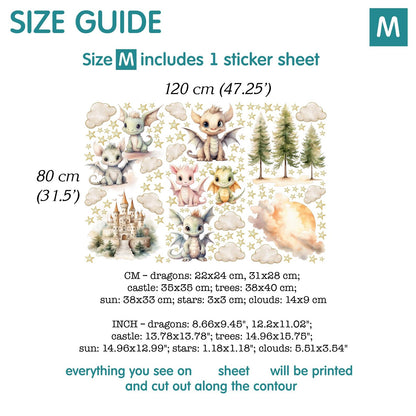 Dragons Wall Decals 14.7