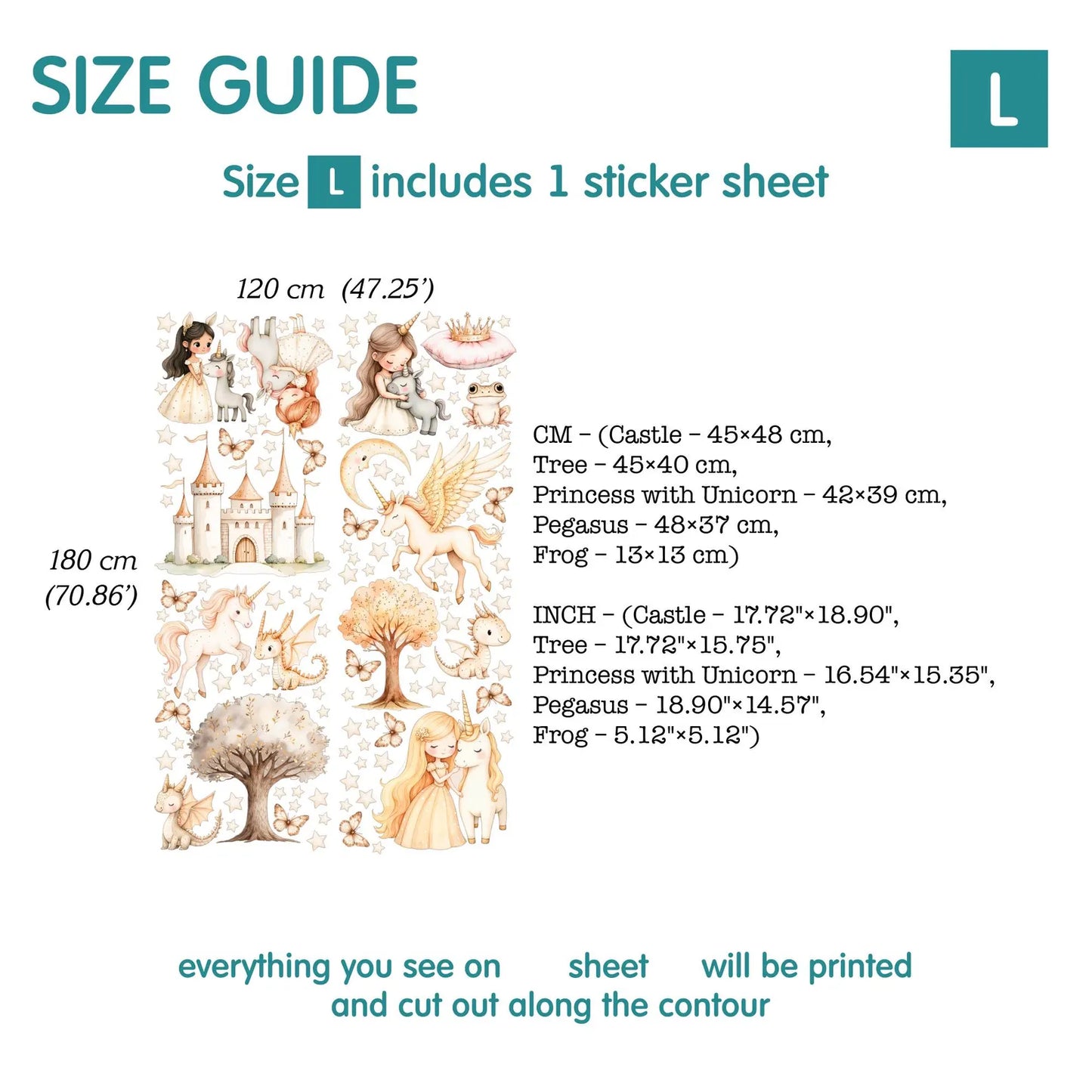 Princess Wall Decal 1.52