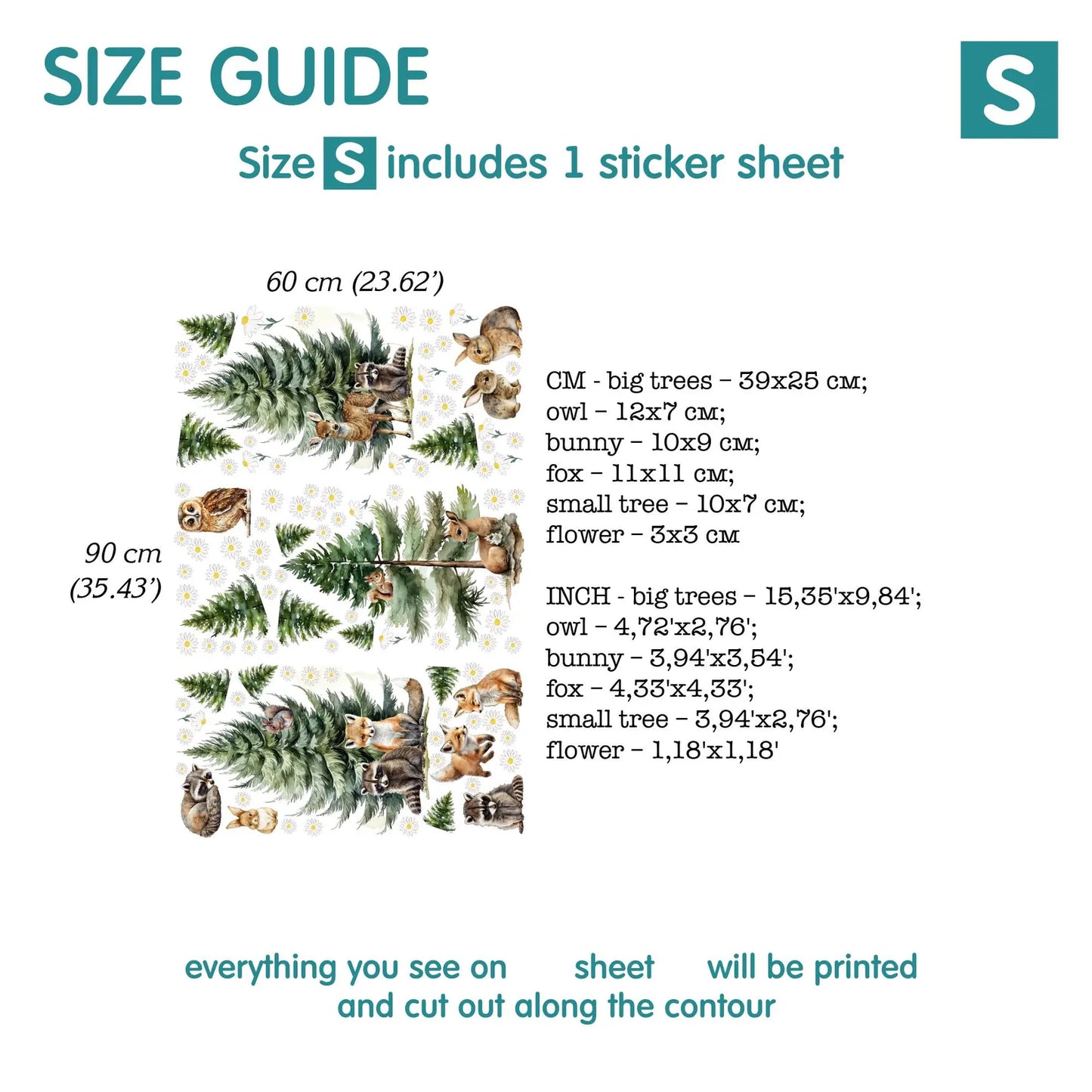 Forest Wall Decals 7.11
